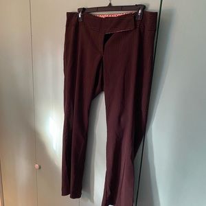 Torrid Brown Pin Striped Pants